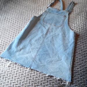 Jean Overall Mini Dress